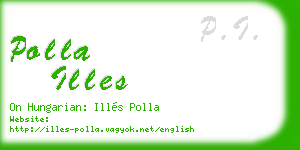 polla illes business card